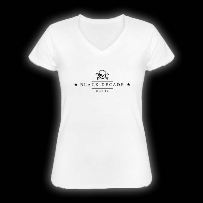 SIN/CITY Merchandise - Black Decade Skull Girlie-Shirt